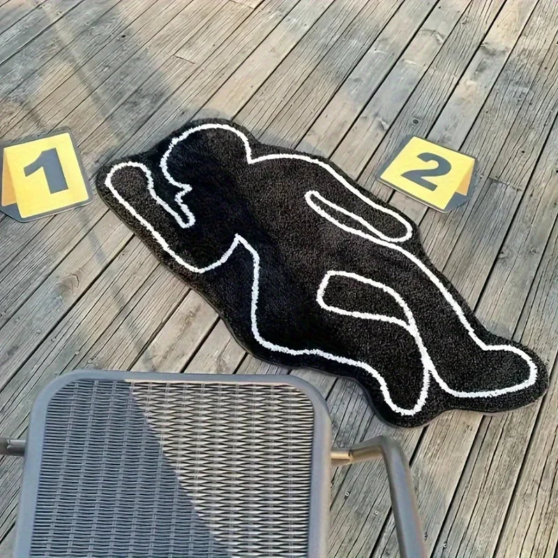 Anti-Slip Abstract Human-Shaped Carpet