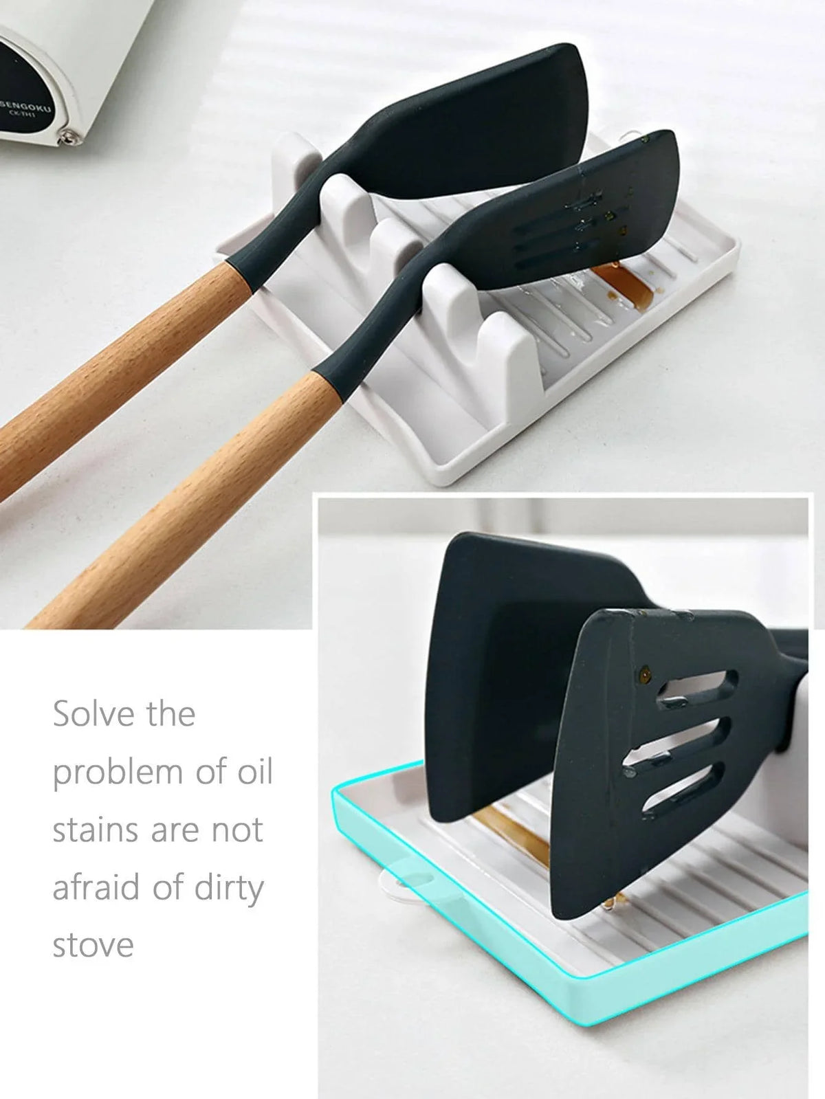 Kitchen Spoon Holder & Utensil Rest