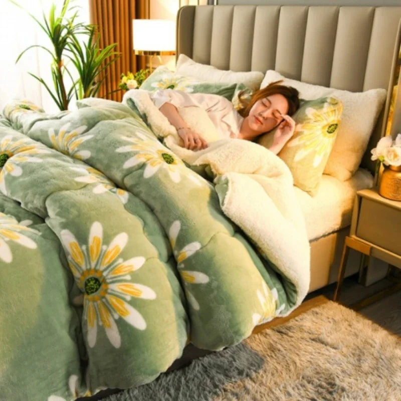 Winter Thick Quilt Blanket