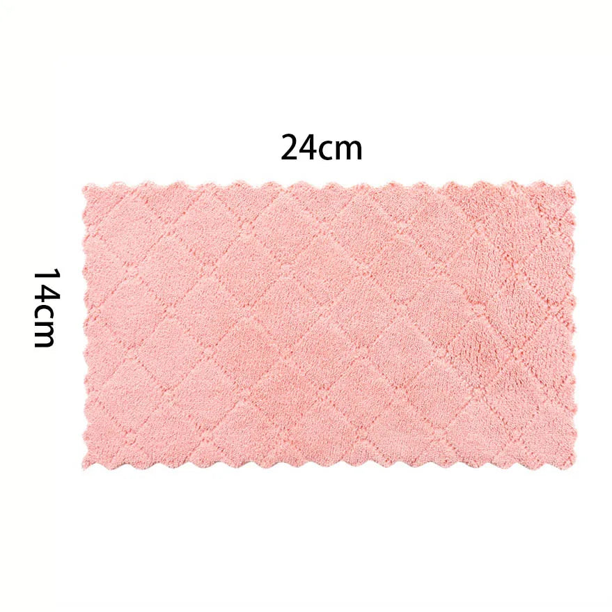 10pcs Microfiber Double-Sided Kitchen Cleaning Towels