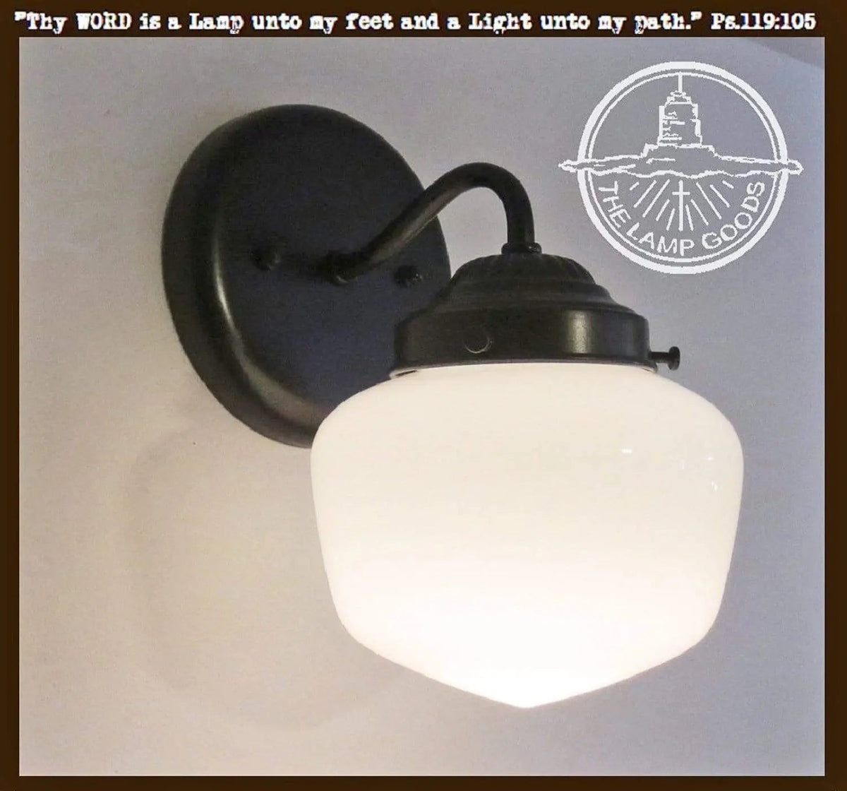 6" Simple Schoolhouse Sconce Wall Light