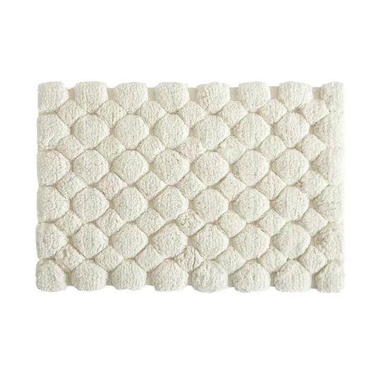 Ivory Cotton Bath Rug Set