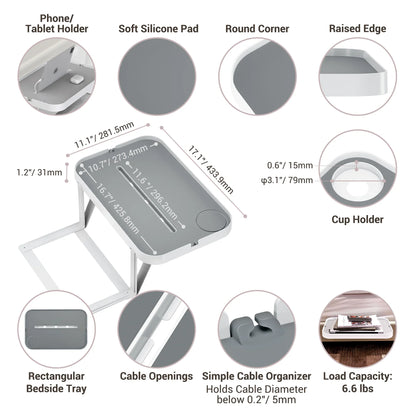 Bedside Shelf Storage Tray