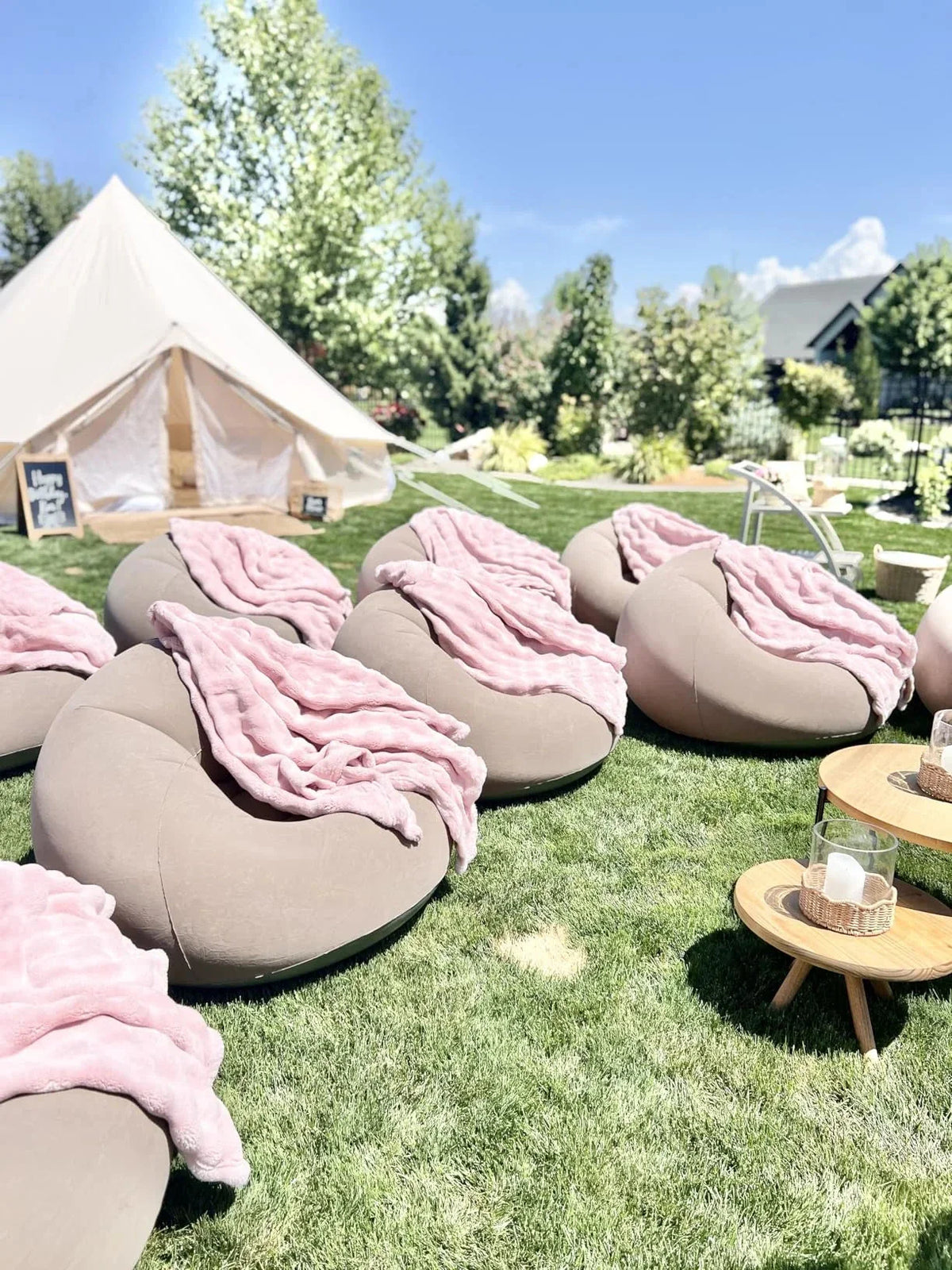 Inflatable PVC Sofa with Air Pump