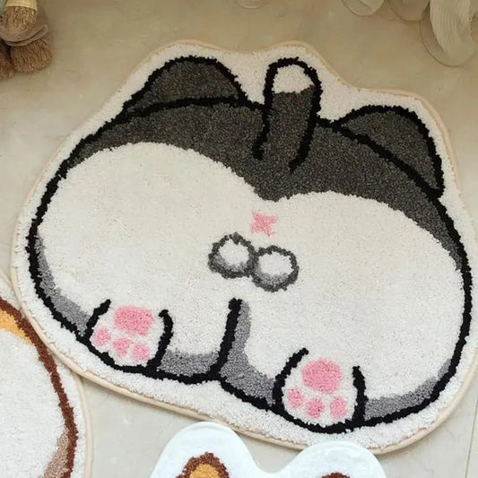 Cartoon Corgi Bathroom Floor Mat
