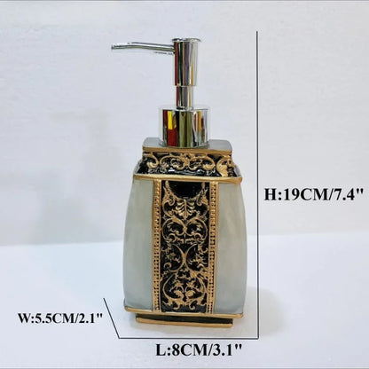 Resin Bathroom Vanity Accessories Set