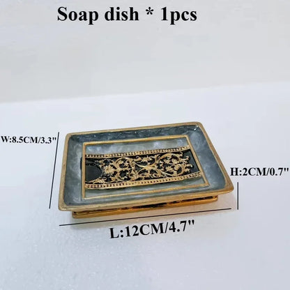 Resin Bathroom Vanity Accessories Set