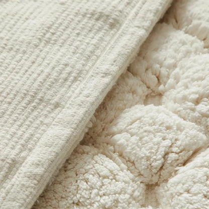 Ivory Cotton Bath Rug Set