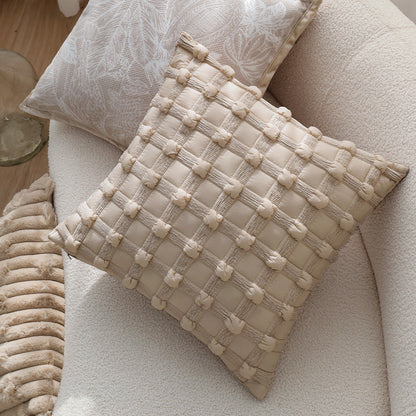 Sage Green & Ivory Plush Throw Pillow Set