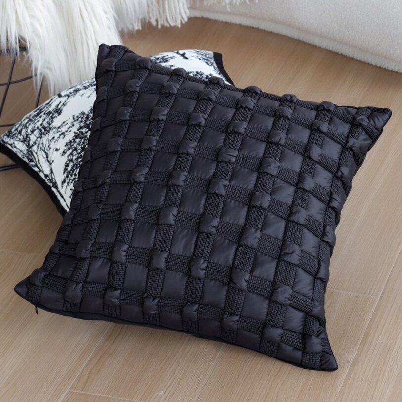 Sage Green & Ivory Plush Throw Pillow Set