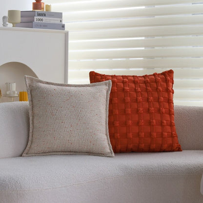 Sage Green & Ivory Plush Throw Pillow Set