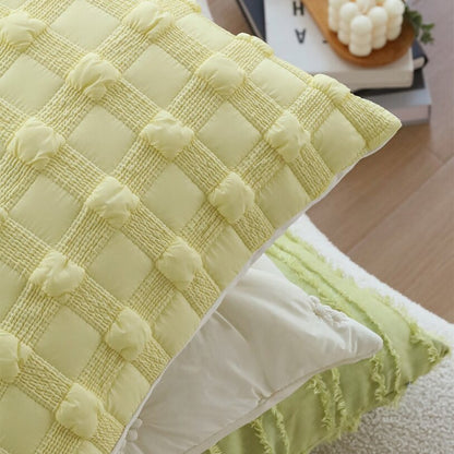 Sage Green & Ivory Plush Throw Pillow Set