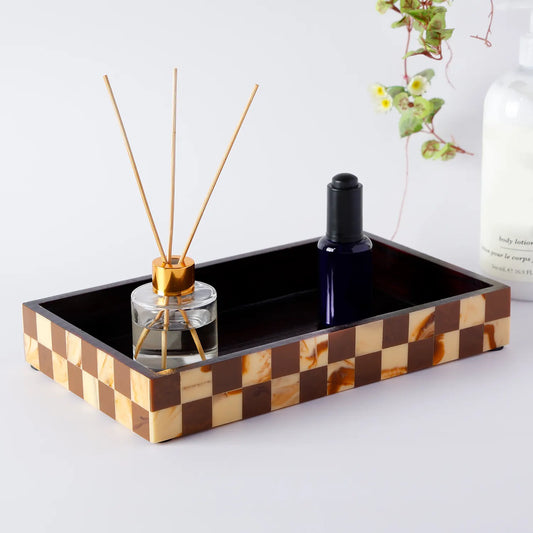 Bathroom Catchall Parlour Gambit Vanity Tray Organizer