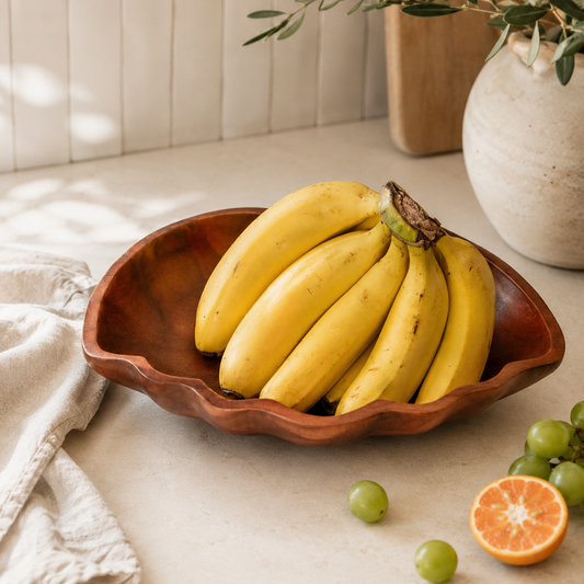 Natural Wooden Decorative Serving Bowl