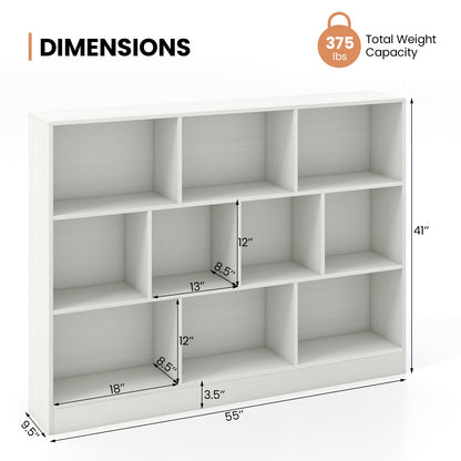 White 41-Inch Wooden Toy Storage Organizer
