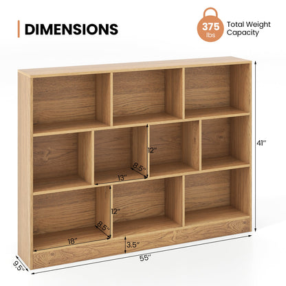 41-Inch Wooden Toy Storage Organizer