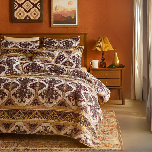 Majestic Oriental Kilim Bedspread Bedding