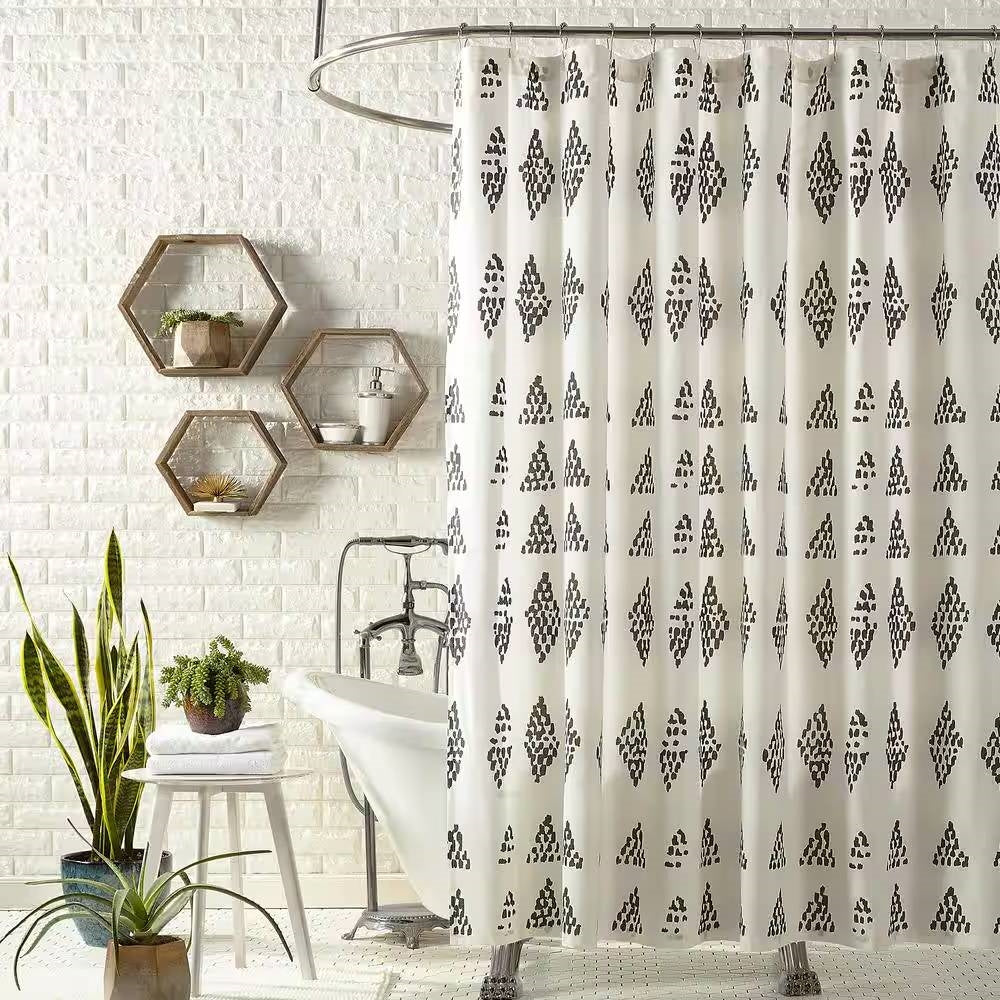 72" x 72" Cotton Polly Shower Curtain