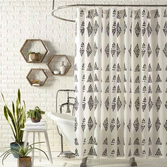72" x 72" Cotton Polly Shower Curtain