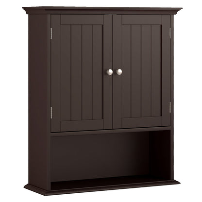 Wall Mount Bathroom Cabinet with Doors & Shelves