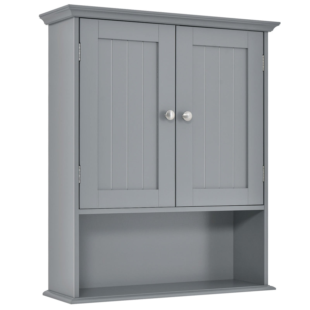 Wall Mount Bathroom Cabinet with Doors & Shelves