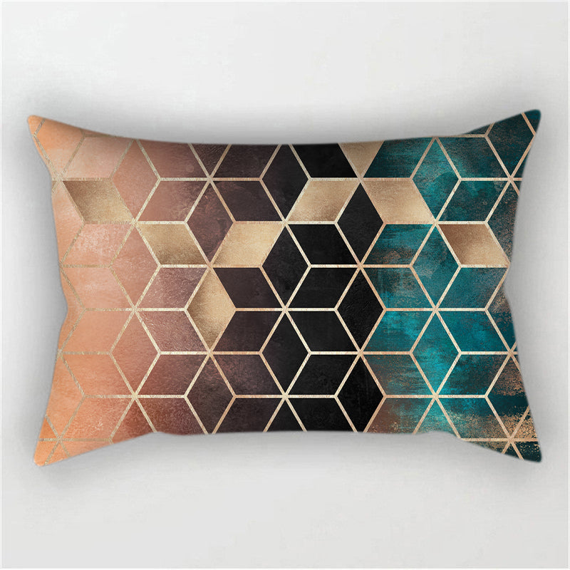Fancy & Stacy Geometric Throw Pillow Cover