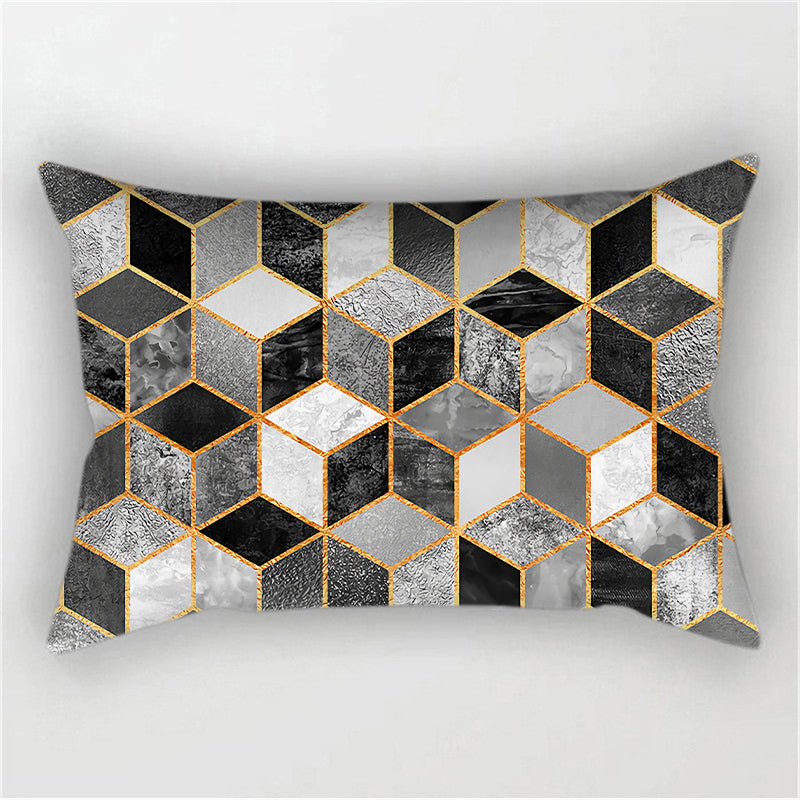 Fancy & Stacy Geometric Throw Pillow Cover