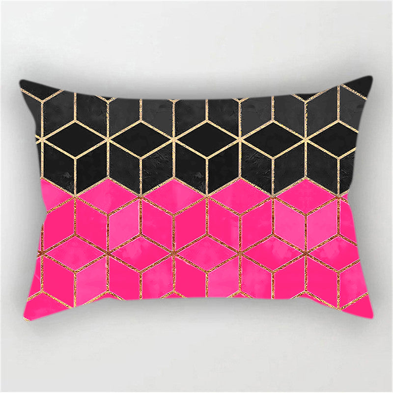 Fancy & Stacy Geometric Throw Pillow Cover
