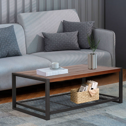 Reclaimed Wood Console Coffee Table