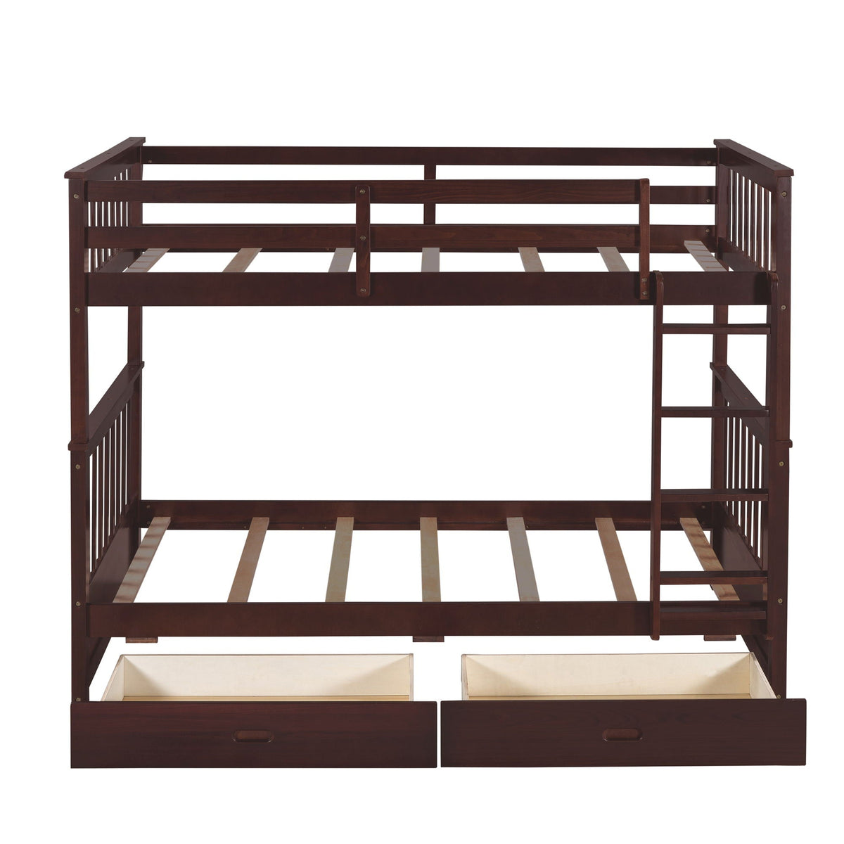Bunk Bed With Ladders & 2 Storage Drawers
