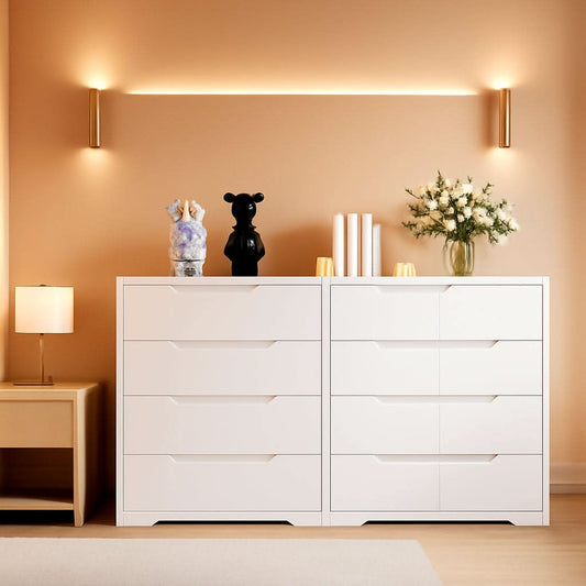 White 4 Drawer Dresser