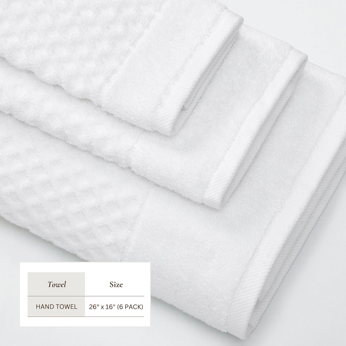 Cotton Diamond Waffle Weave Bath Towel Set