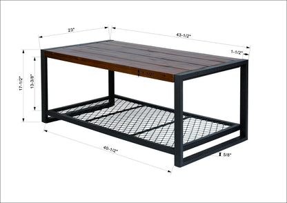 Reclaimed Wood Console Coffee Table