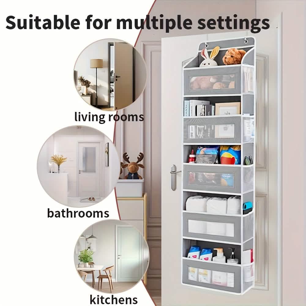 5-Tier Over-The-Door Storage Box Organizer