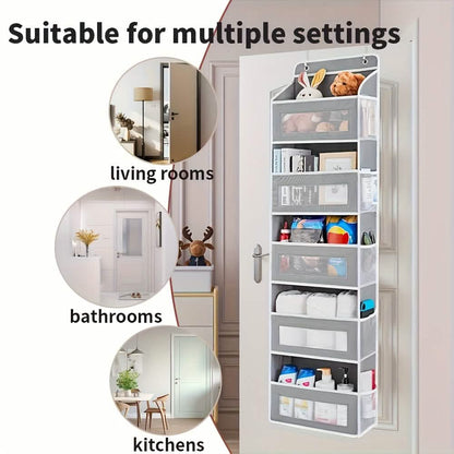 5-Tier Over-The-Door Storage Box Organizer
