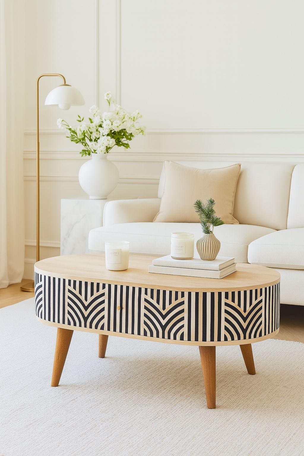 Inlay Edessa Bone Accent Table