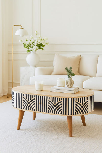 Inlay Edessa Bone Accent Table