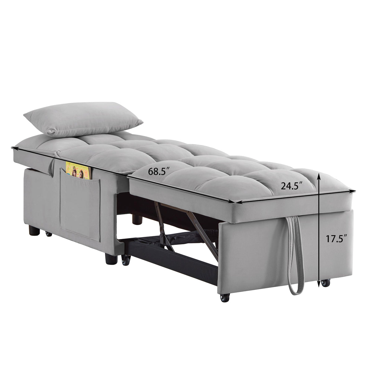 4-in-1 Multi-Function Single Sofa Bed
