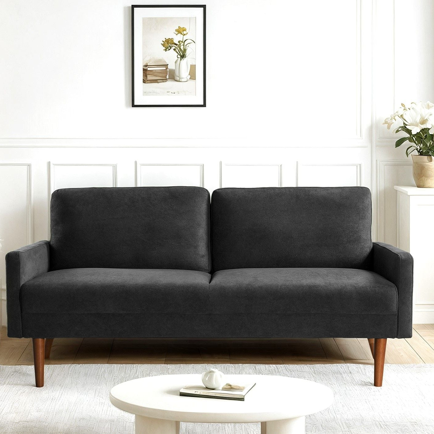 European Style Upholstered 3-Seater Sofa