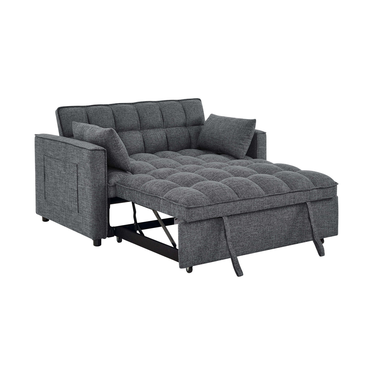 Sienna Tufted Convertible Sleeper Sofa with Chaise