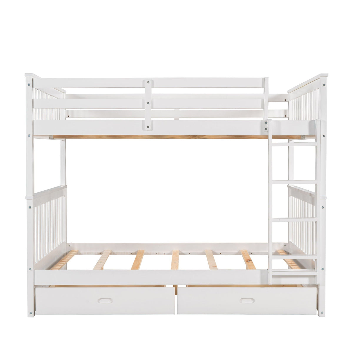 Bunk Bed With Ladders & 2 Storage Drawers