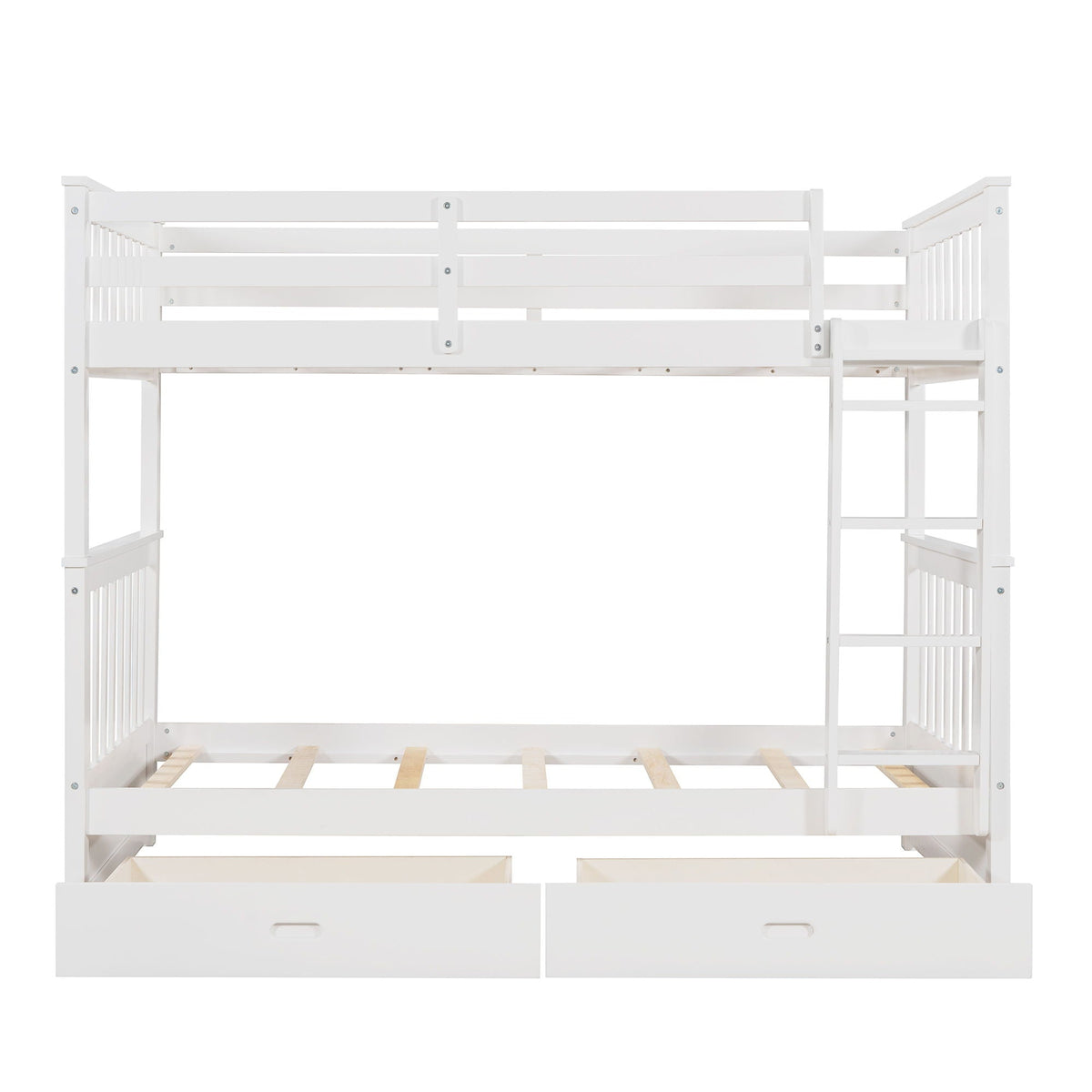 Bunk Bed With Ladders & 2 Storage Drawers