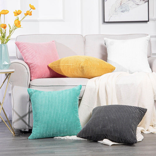 Velvet Gray Throw Pillow Covers
