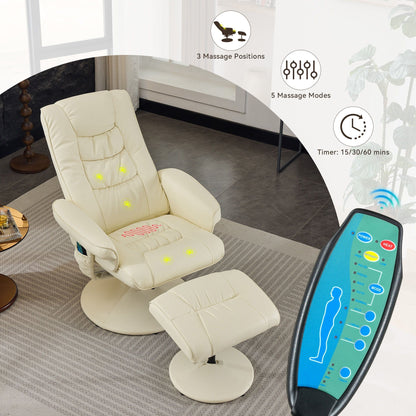 360° Swivel Massage Lounge Chair