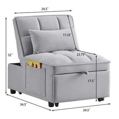 4-in-1 Multi-Function Single Sofa Bed