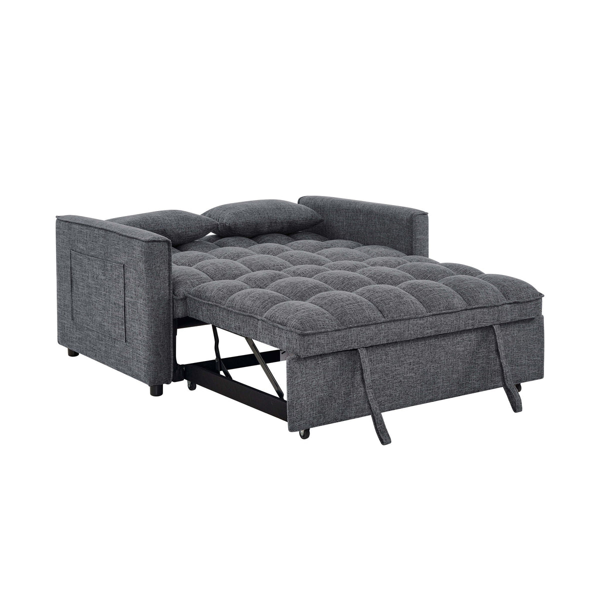 Sienna Tufted Convertible Sleeper Sofa with Chaise