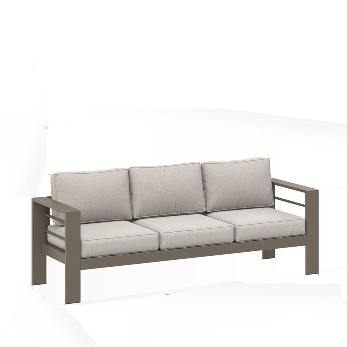 3-Seat All-Weather Patio Sofa with Cushions