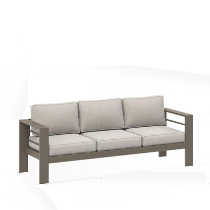 3-Seat All-Weather Patio Sofa with Cushions