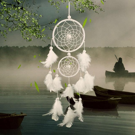 Handmade White Cloud Dream Catcher