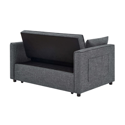 Sienna Tufted Convertible Sleeper Sofa with Chaise